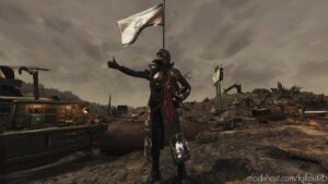 Fallout76 Mod: Dark Anarchy NCR Ranger Armor And Black And RED Assault GAS Mask (Image #4)