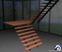 Sims 4 Object Mod: Hout Huis – Part 2 (Stairs Walls Floors) (Image #7)