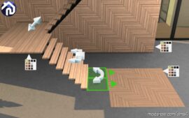 Sims 4 Object Mod: Hout Huis – Part 2 (Stairs Walls Floors) (Image #19)