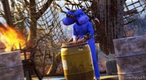 Fallout76 Mod: Blue Chally Costume (Image #4)