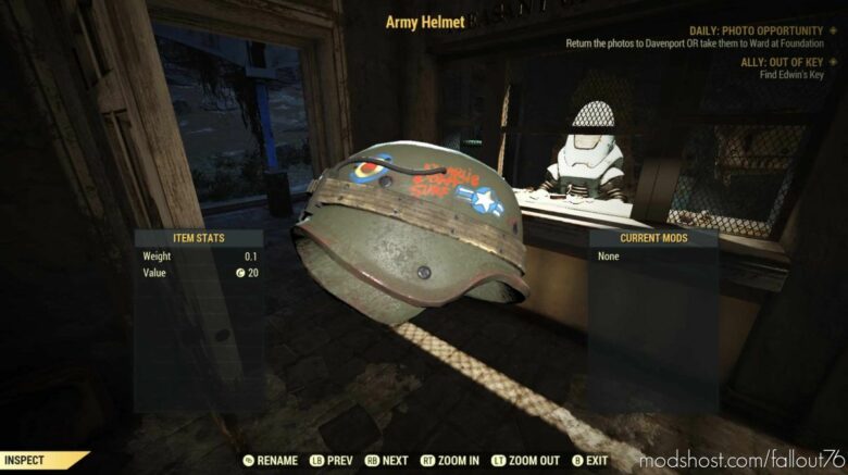 Custom Raider Goon Re-Texture And Tank Girl Army Helmet for Fallout 76