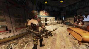 Fallout76 Mod: Custom Raider Goon Re-Texture And Tank Girl Army Helmet (Image #5)