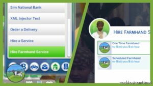 Sims 4 Mod: Hire A Farmhand Mod (Image #5)