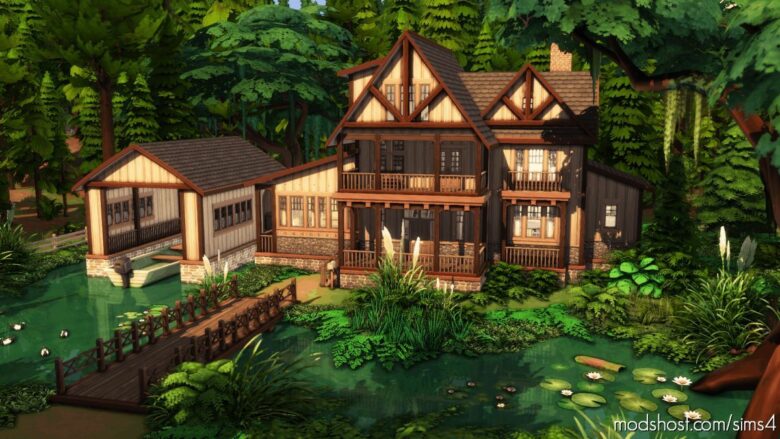 Lake House – NO CC for The Sims 4