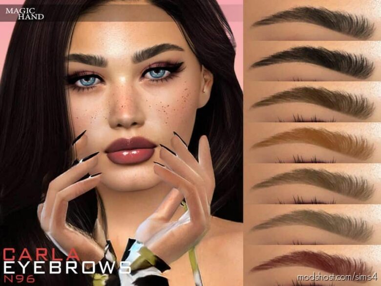Carla Eyebrows N96 for The Sims 4