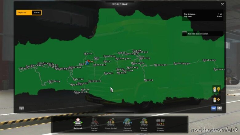 Map Jowo V6 1.36 To 1.41.X for Euro Truck Simulator 2
