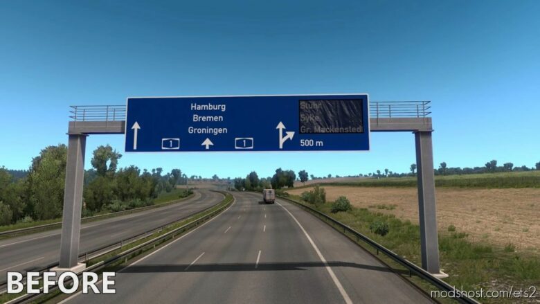 Realistic Signs V1.2 [1.40] for Euro Truck Simulator 2