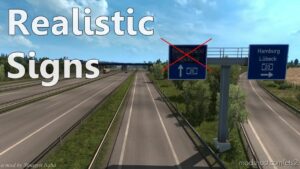 ETS2 Map Mod: Realistic Signs V1.2 1.40 (Image #2)