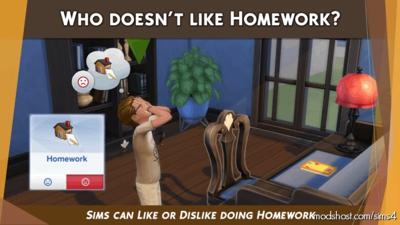 WHO Doesn’t Like Homework? for The Sims 4