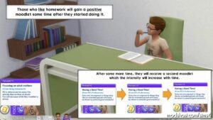 Sims 4 Mod: WHO Doesn’t Like Homework? (Image #4)