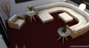 Sims 4 Interior Mod: Autumn Serenity Long Berber CUT Carpet (Image #3)