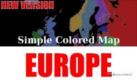 Simple Colored Map Europe [1.41.X] for Euro Truck Simulator 2