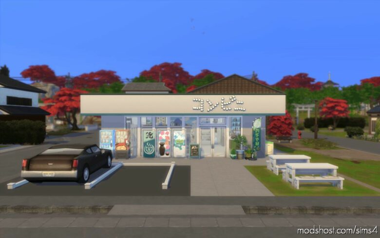 Japanese Convenient Store (Conbini) for The Sims 4