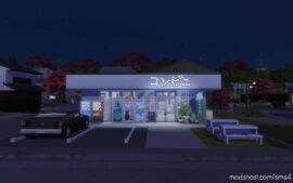 Sims 4 House Mod: Japanese Convenient Store (Conbini) (Image #4)