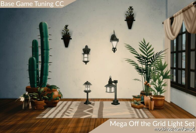 Mega OFF The Grid Light SET for The Sims 4