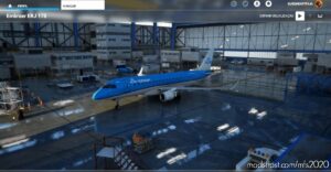 MSFS 2020 Embraer Livery Mod: KLM – EFZ Embraer 175 (Image #2)