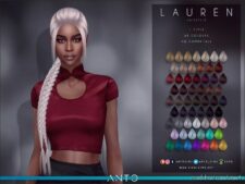Lauren Hair for Sims 4
