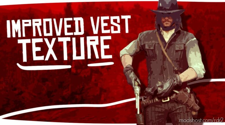 Improved Cowboy Vest Texture for Red Dead Redemption 2