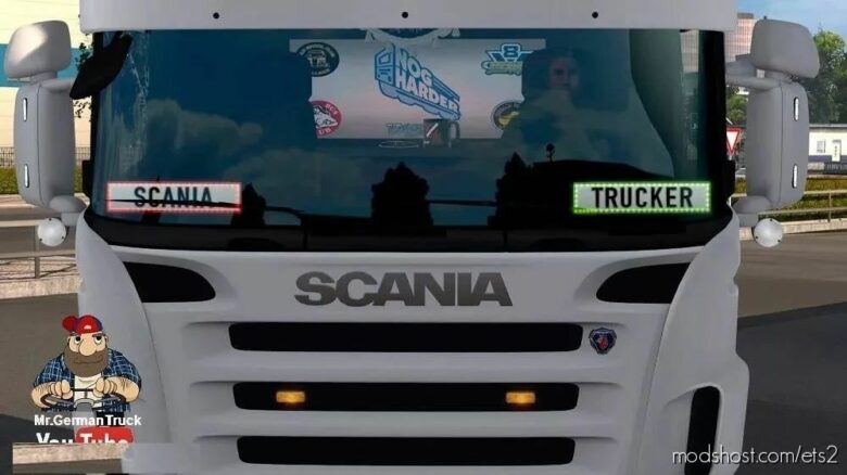 Animated Driver And Co-Driver Plate for Euro Truck Simulator 2