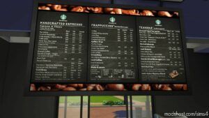 Sims 4 House Mod: Starbucks Modern Restaurant (Image #2)