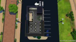 Sims 4 House Mod: Starbucks Modern Restaurant (Image #7)