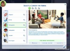Active Photographer Career for The Sims 4