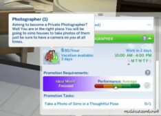 Sims 4 Mod: Active Photographer Career (Image #8)