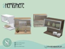 Hemisphere Wall Cabinet 2 for The Sims 4