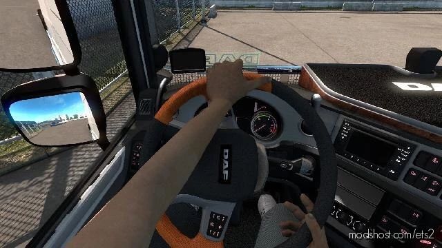 Animated Hands ON Steering Wheel V1.1 for Euro Truck Simulator 2