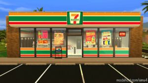 Sims 4 House Mod: 7-Eleven GAS Station (Image #5)