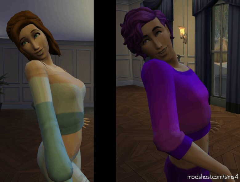 Sexy Pose Determined By Clothing Preference Instead Of Gender for The Sims 4