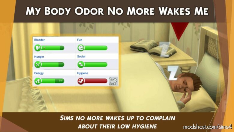 MY Body Odor NO More Wakes ME for The Sims 4