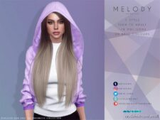 Melody Hair for The Sims 4
