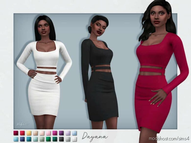 Dayana Dress for The Sims 4