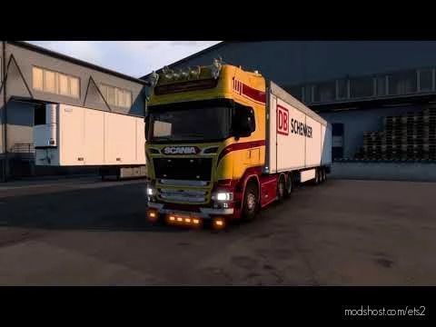 Scania V8 Open Pipe With FKM Garage Exhaust System for Euro Truck Simulator 2
