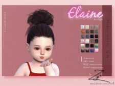 Elaine Hairstyle (Toddler) for Sims 4
