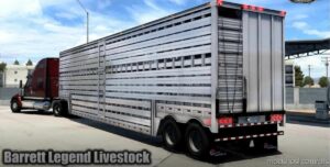 ATS Mod: Barrett Legend Livestock Trailer V1.1 1.41.X (Featured)