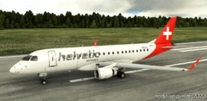 MSFS 2020 Embraer Livery Mod: Helvetic Airways Embraer 175 Virtuacol (Image #2)