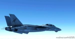 MSFS 2020 Livery Mod: Grumman F-14B Tomcat Black Aces (Image #2)