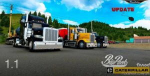 BIG Pack CAT 3406E 7IN Pipes V1.1 [1.41.X] for American Truck Simulator