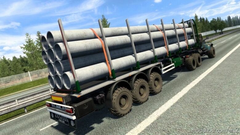 Off-Road Chassis For Trailers SCS BOX [1.41.X].+ for Euro Truck Simulator 2
