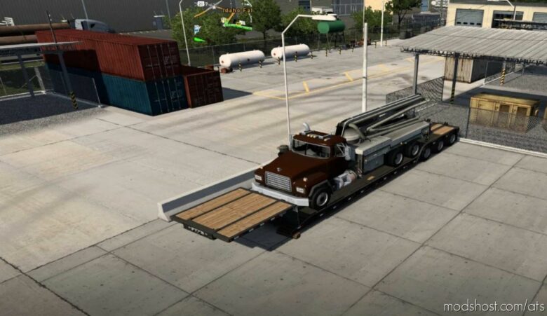 Stacked SCS Lowboy Trailers [1.41] for American Truck Simulator