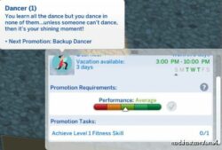 Sims 4 Mod: Dancer Career (Image #6)