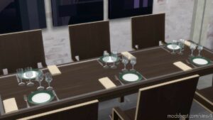 Sims 4 Interior Mod: Dinnerware SET (Image #5)