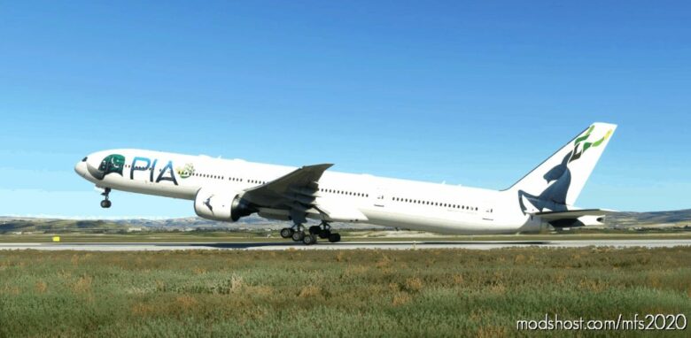 Pakistan International Airlines / PIA “2018 Livery” Captainsim 777-300ER for Microsoft Flight Simulator 2020