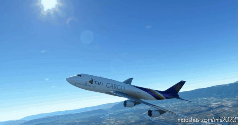 Asobo 747-8 BCF Thai Cargo [NO Mirroring] for Microsoft Flight Simulator 2020