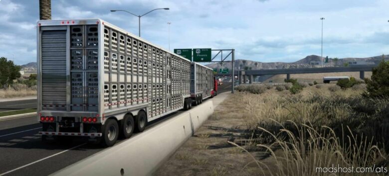 SCS Livestock Double And Triple Trailers Addon V1.1 [1.41.X] for American Truck Simulator