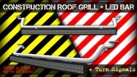 Construction Roof Grill + LED BAR Fixed [1.41.X] for Euro Truck Simulator 2
