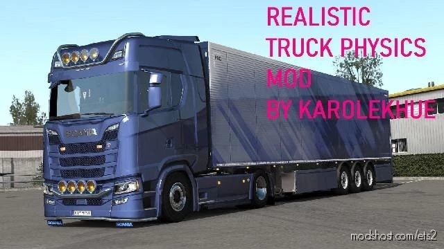 Realistic Truck Physics Mod For Keyboard Steering [1.41.X] for Euro Truck Simulator 2
