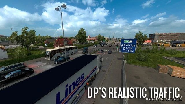 DP’S Realistic Traffic RST V1.3.3 for Euro Truck Simulator 2